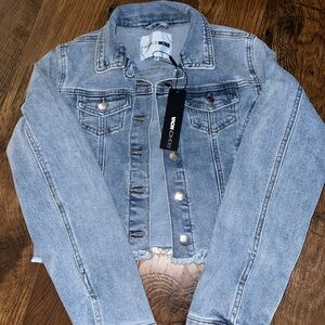 Fashion Nova denim jacket brand new